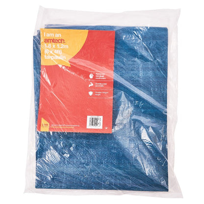 Amtech 180cm (6ft) x 120cm (4ft) Tarpaulin - blue S4700
