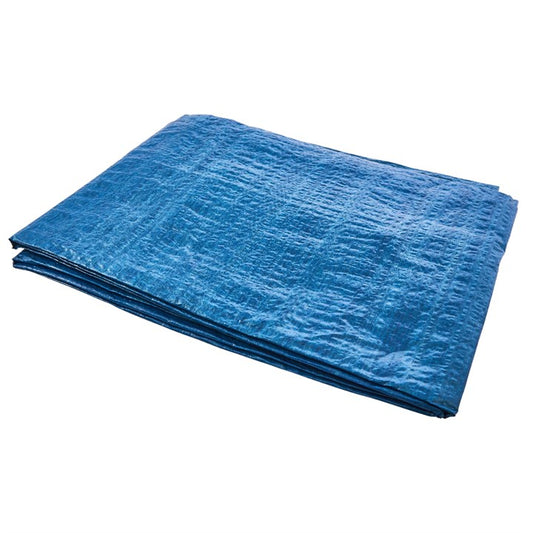 Amtech 365cm (12ft) x 245cm (8ft) Tarpaulin - blue S4800