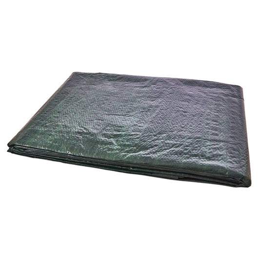 Amtech 550cm (18ft) x 365cm (12ft) 120 gsm UV tarpaulin - green S4925