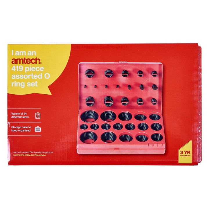 Amtech 419 Piece assorted O ring set S5190