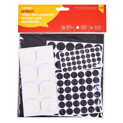 Amtech 125 Self-adhesive floor protector pads S5325