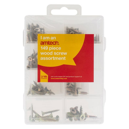 Amtech 149 Piece wood screw set S5815