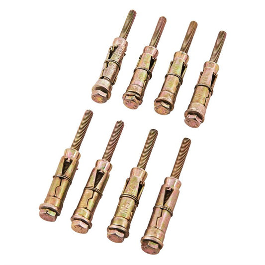 Amtech 8 Piece M6 x 75mm expansion bolts S5920