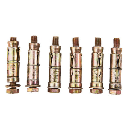 Amtech 6 Piece M8 x 60mm expansion bolts S5925