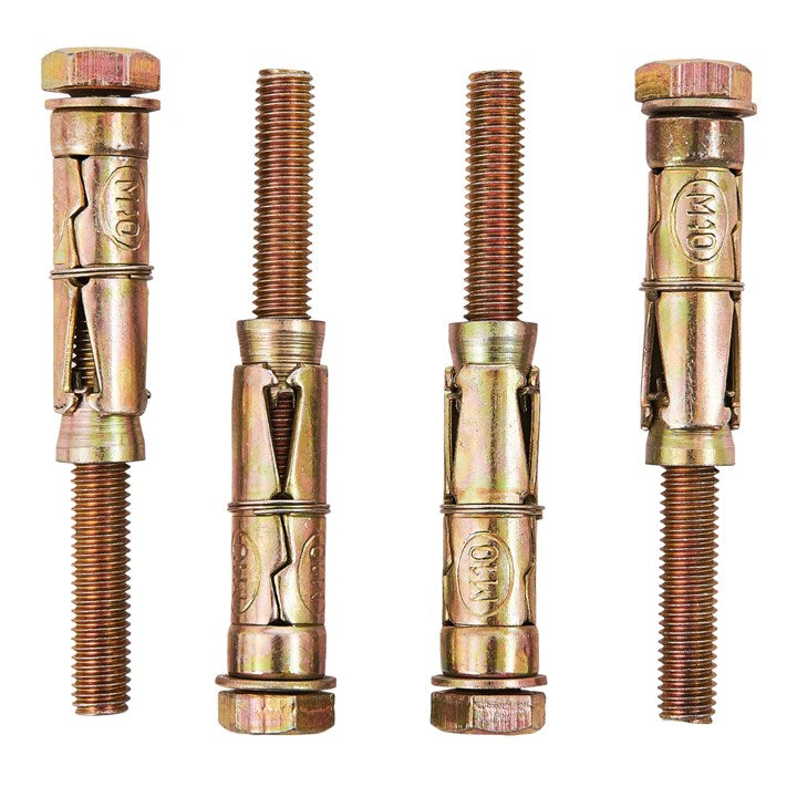 Amtech 4 Piece M10 x 100mm expansion bolts S5940