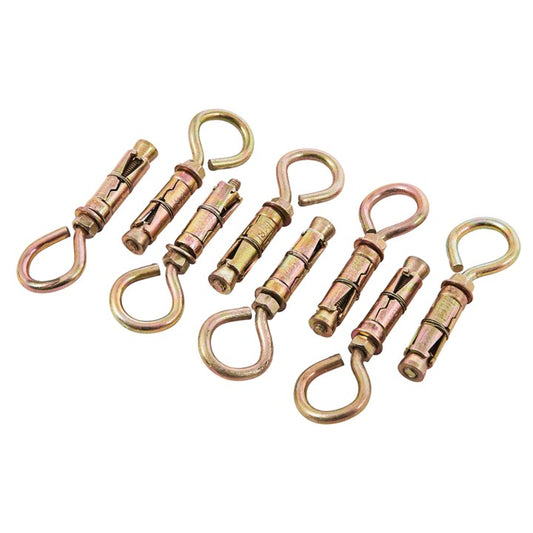 Amtech 8 Piece 6mm closed hook bolts S5960