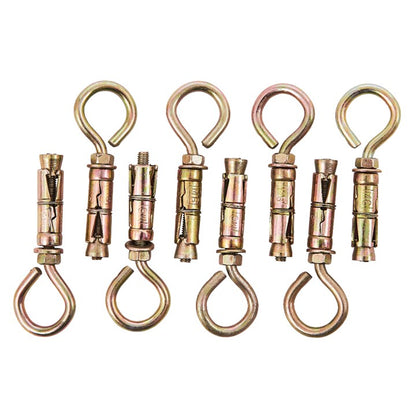 Amtech 8 Piece 6mm closed hook bolts S5960