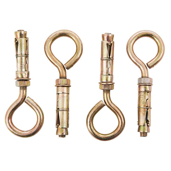 Amtech 4 Piece 10mm closed hook bolts S5970