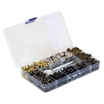 Amtech 150 Piece press stud fastener kit S5990