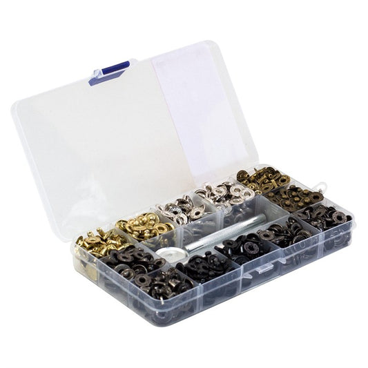 Amtech 150 Piece press stud fastener kit S5990