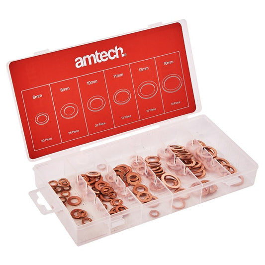 Amtech 110 Piece copper washer set S6195