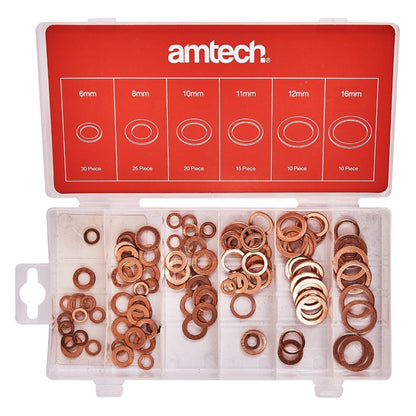 Amtech 110 Piece copper washer set S6195