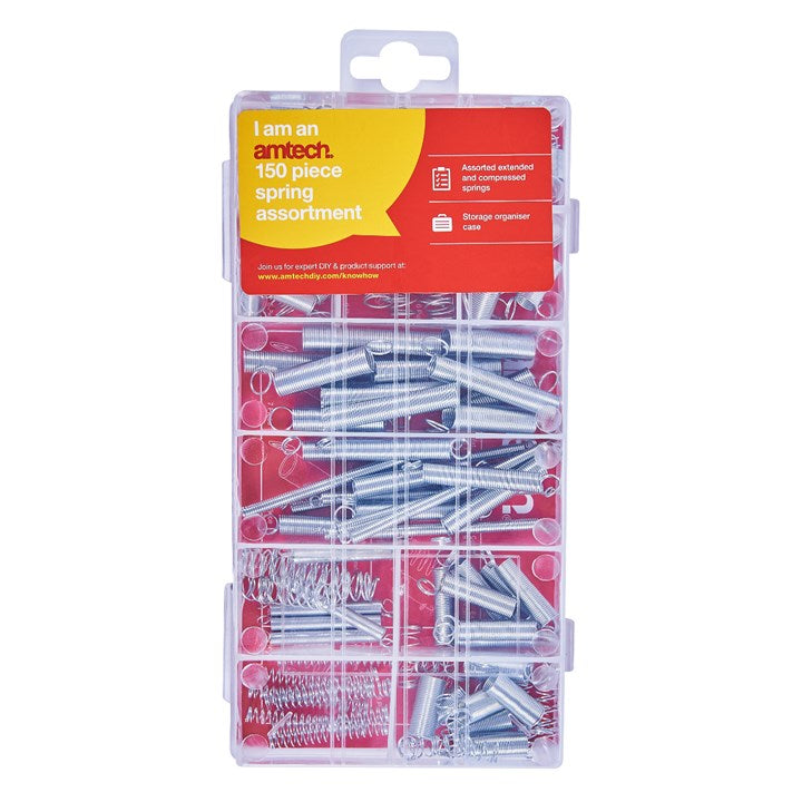 Amtech 150 Piece assorted springs S6210