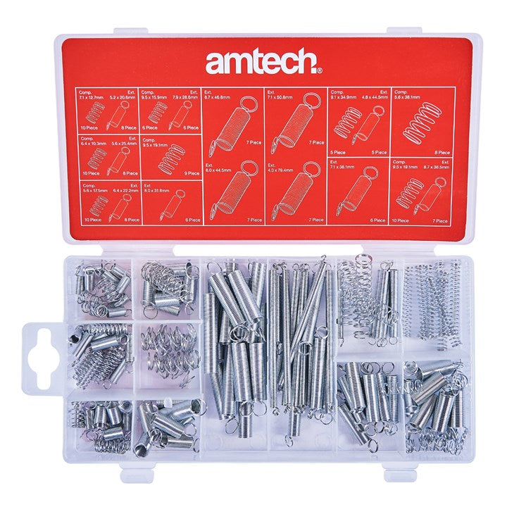 Amtech 150 Piece assorted springs S6210