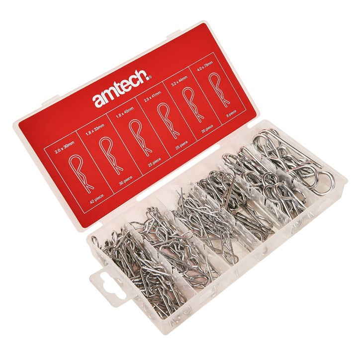 Amtech 150 Piece assorted metric R clips S6225