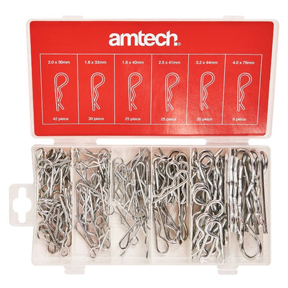 Amtech 150 Piece assorted metric R clips S6225