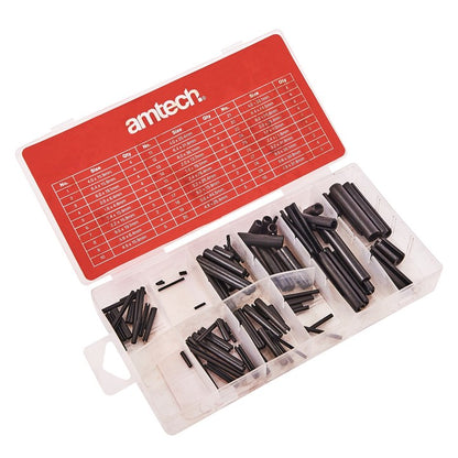 Amtech 120 Piece assorted roll pin set S6270