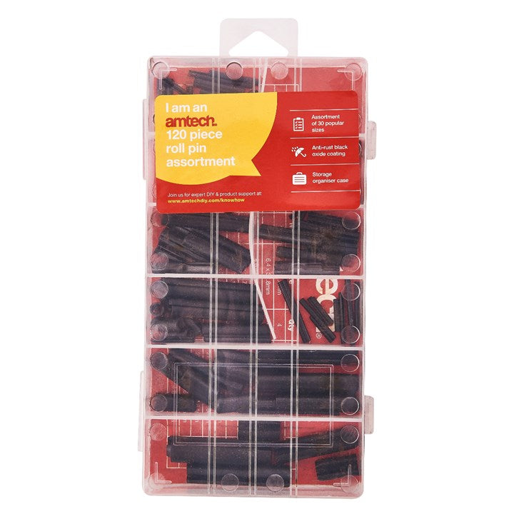 Amtech 120 Piece assorted roll pin set S6270