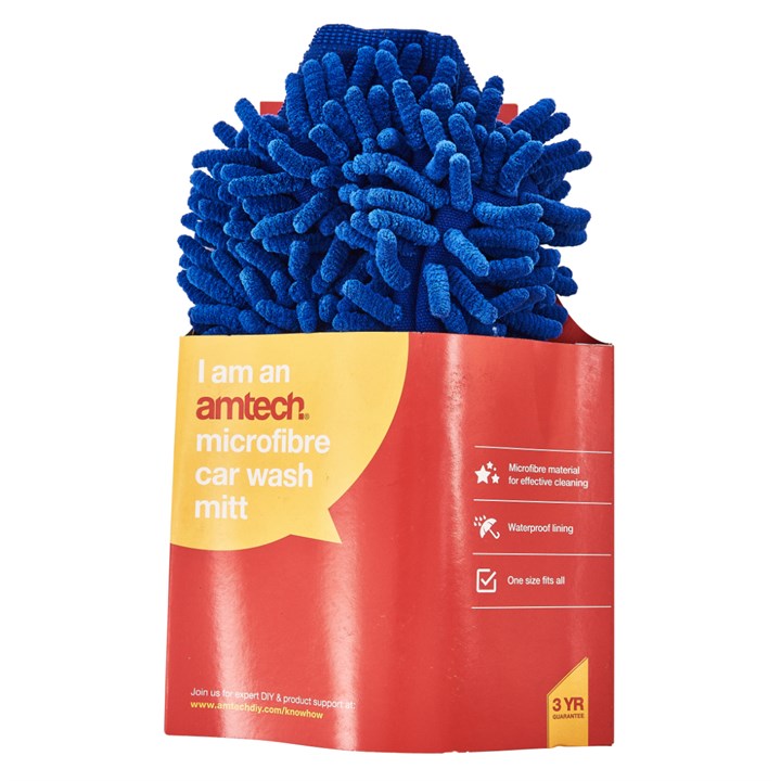 Amtech Microfibre car wash mitt S6316