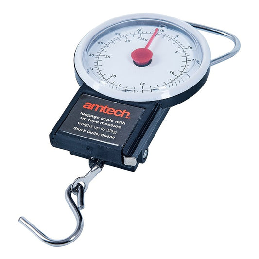 Amtech Luggage scale with 1m tape S6430