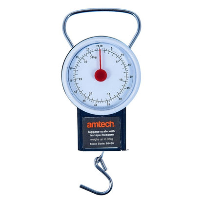 Amtech Luggage scale with 1m tape S6430