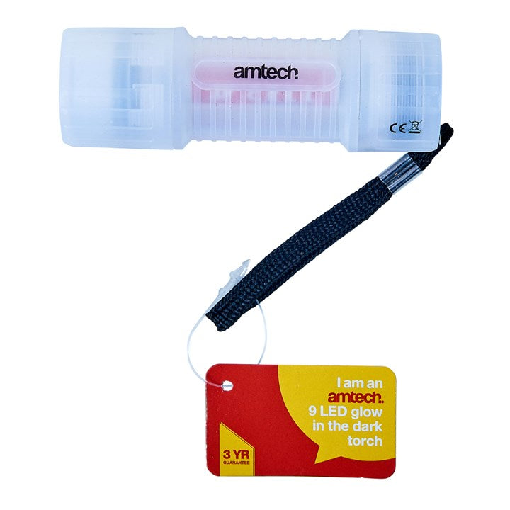 Amtech 9 LED glow in the dark torch S8003