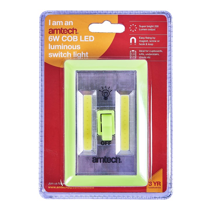 Amtech 6W LED Luminous switch light S8138