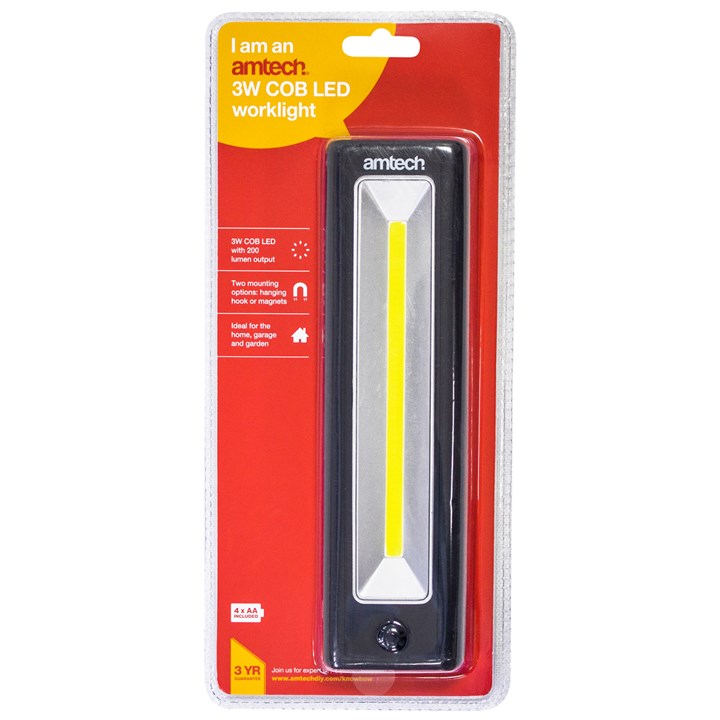 Amtech 3W COB LED worklight S8145