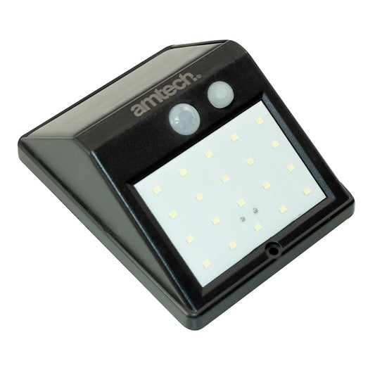 Amtech 20 SMD LED solar PIR outdoor sensor light S8157