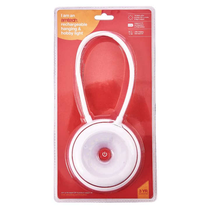 Amtech USB RECHARGEABLE HANGING & HOBBY LIGHT S8195