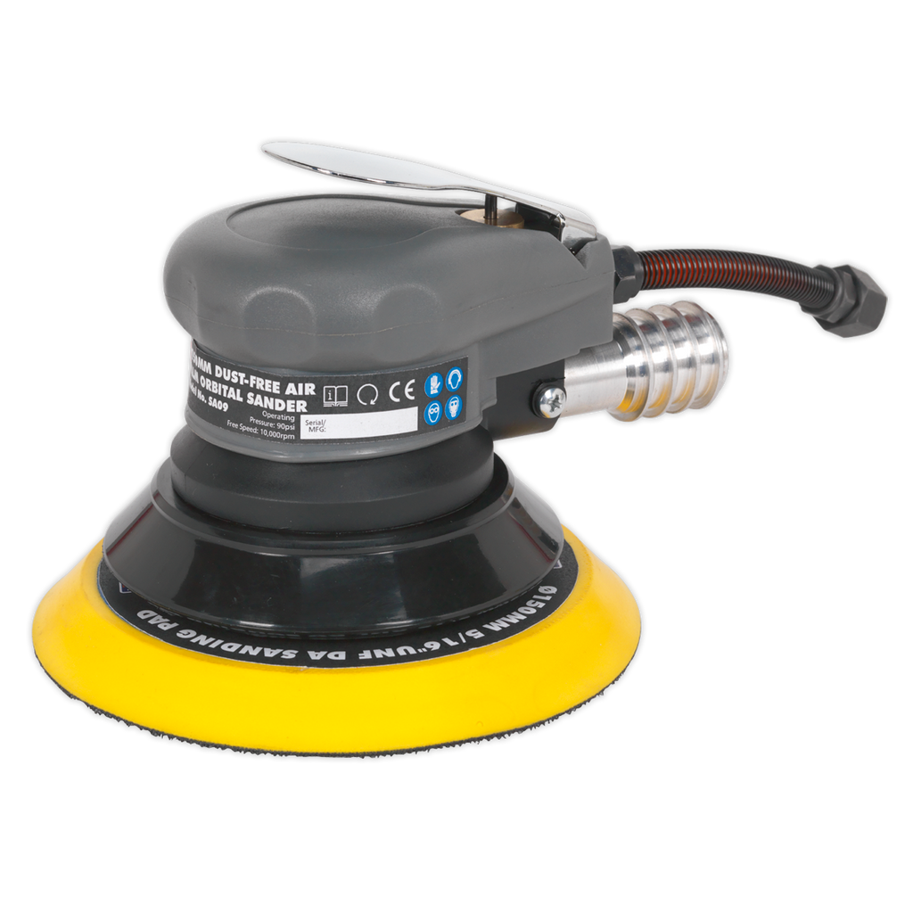 Sealey Ø150mm Dust-Free Air Palm Orbital Sander SA09