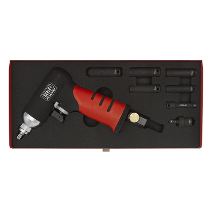 Sealey 1/4"Sq Drive Air Impact Wrench Diesel Glow Plug Kit SA141