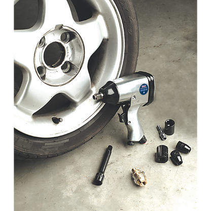Sealey 1/2"Sq Drive Air Impact Wrench Kit with Sockets SA2/TS