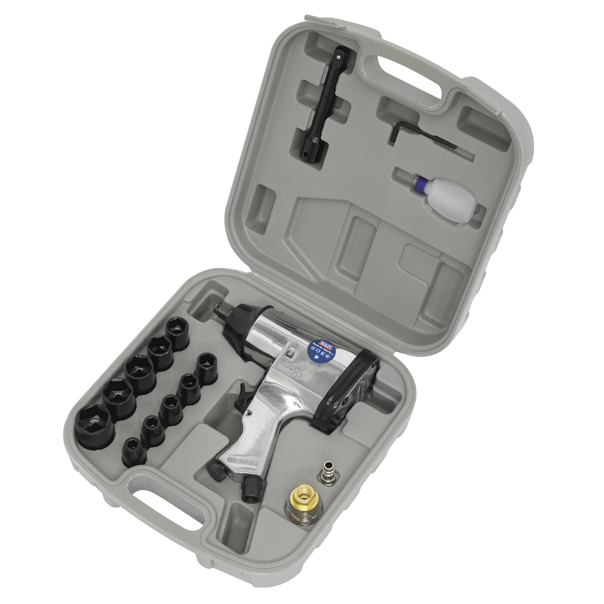 Sealey 1/2"Sq Drive Air Impact Wrench Kit with Sockets SA2/TS