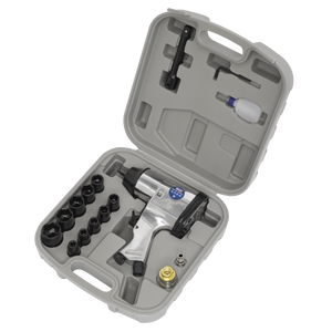 Sealey 1/2"Sq Drive Air Impact Wrench Kit with Sockets SA2/TS