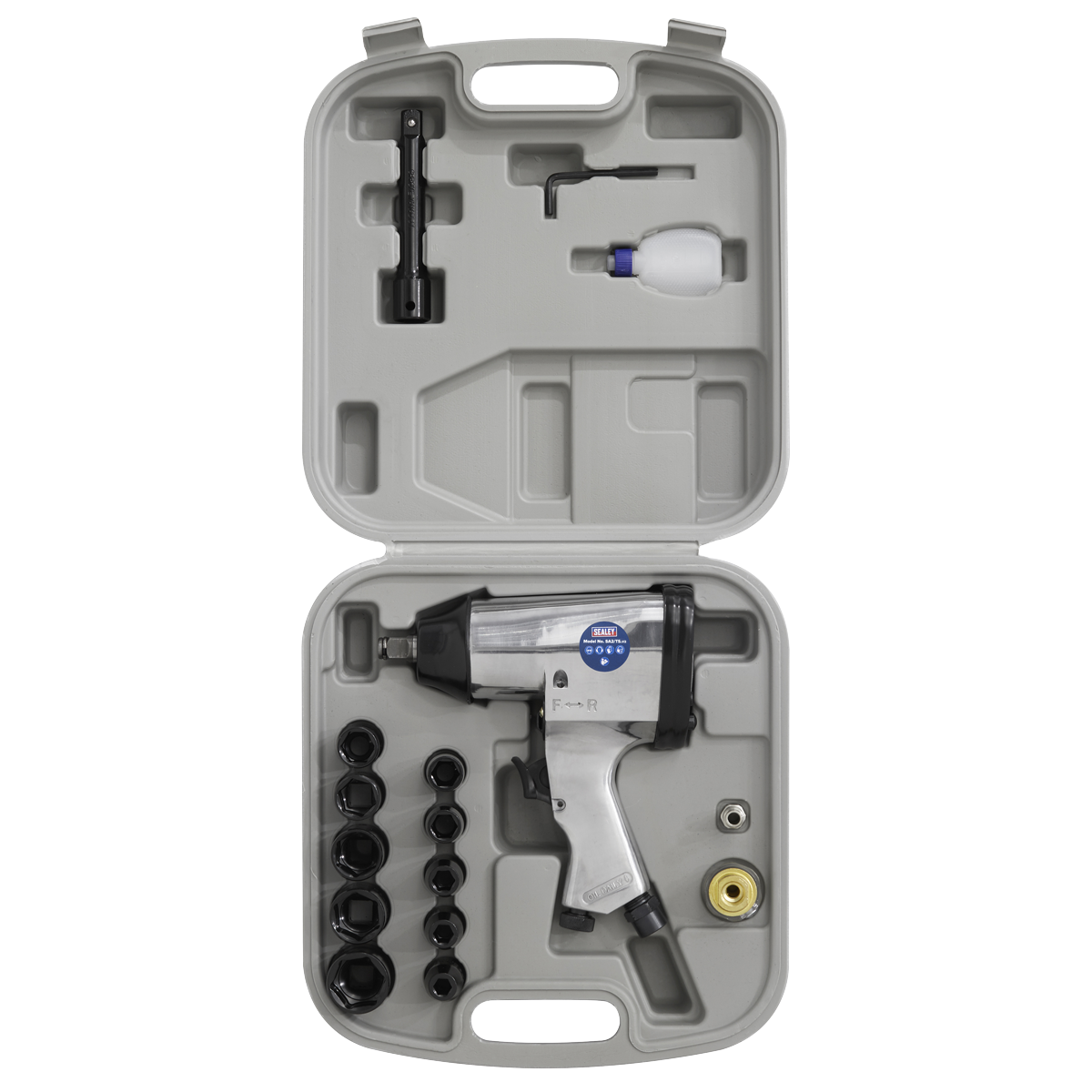 Sealey 1/2"Sq Drive Air Impact Wrench Kit with Sockets SA2/TS