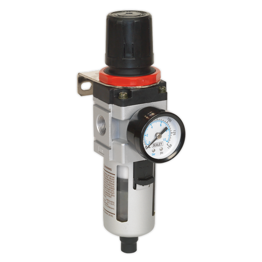Sealey Workshop Air Filter/Regulator with Gauge SA2001/FR