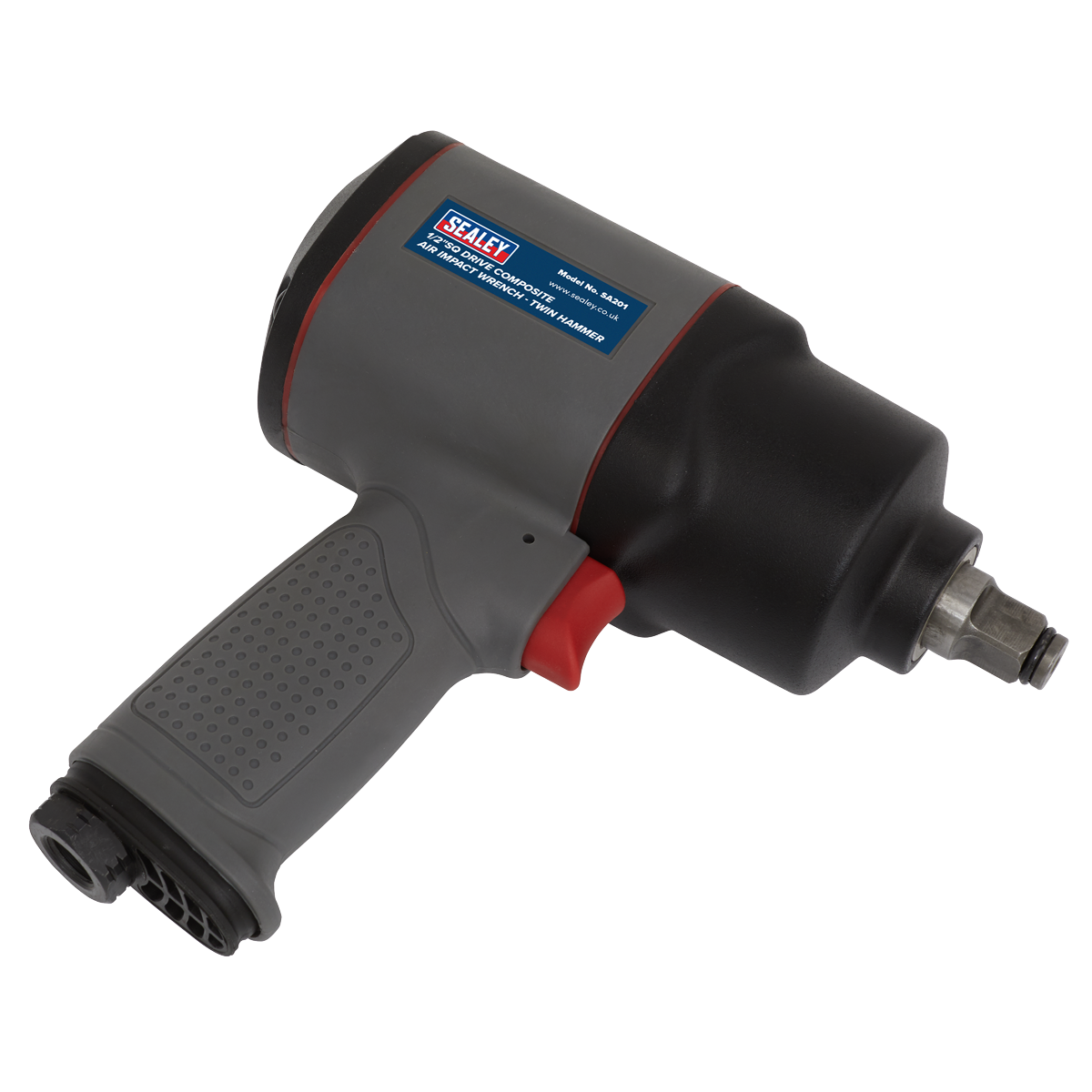 Sealey 1/2"Sq Drive Composite Air Impact Wrench - Twin Hammer SA201