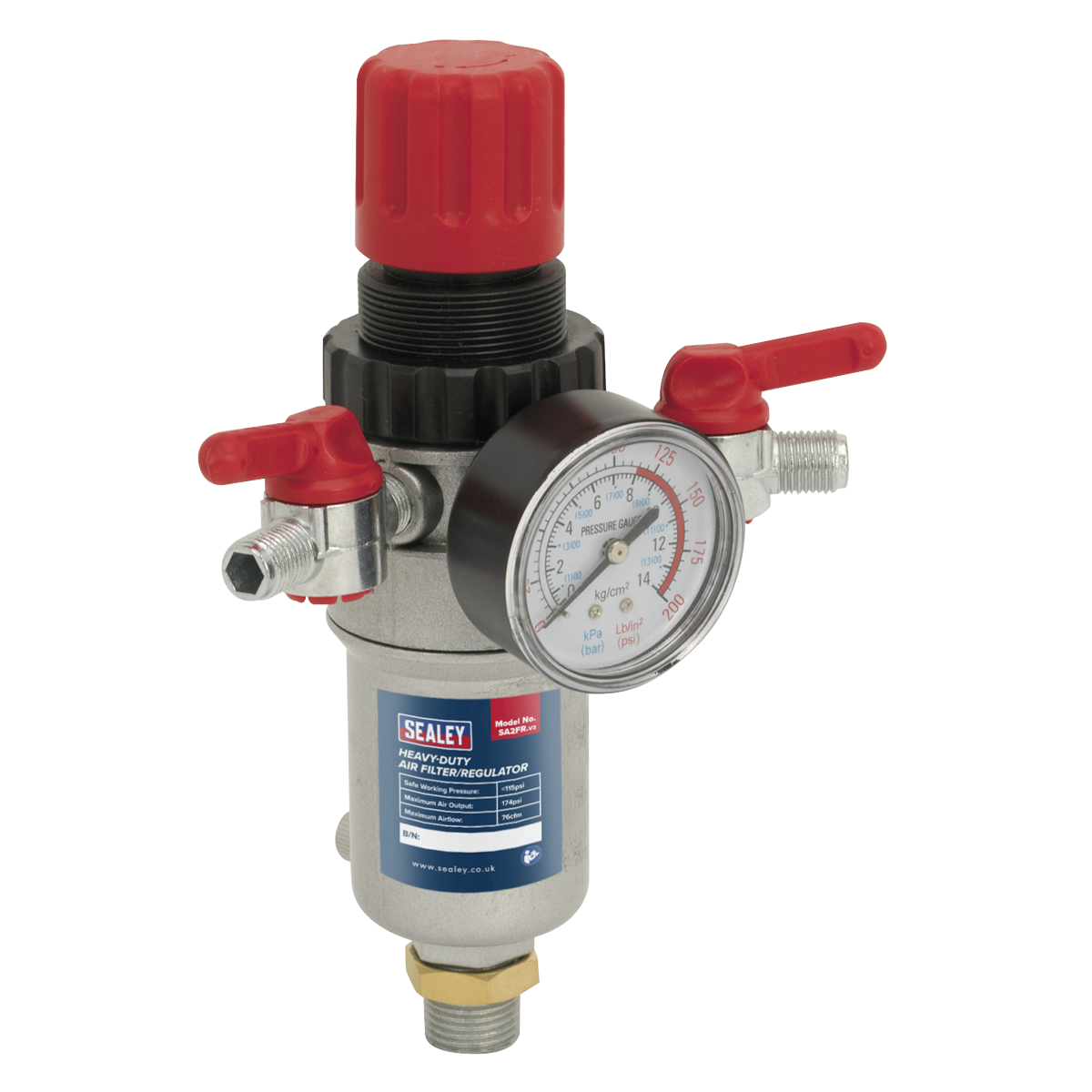 Sealey Heavy-Duty Air Filter/Regulator SA2FR
