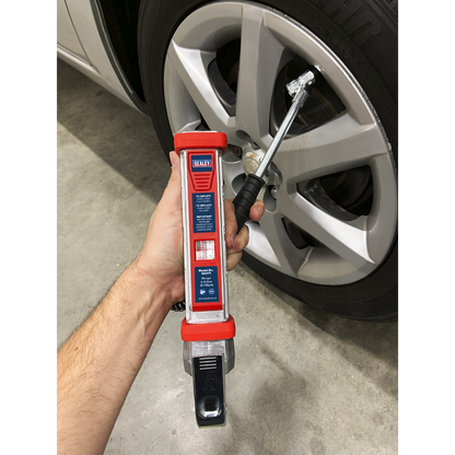 Sealey Tyre Inflator with 0.5m Hose & Twin Push-On Connector SA371