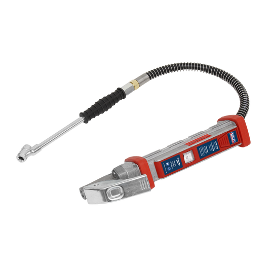 Sealey Tyre Inflator with 0.5m Hose & Twin Push-On Connector SA371