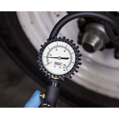Sealey Tyre Inflator with Clip-On Connector SA399