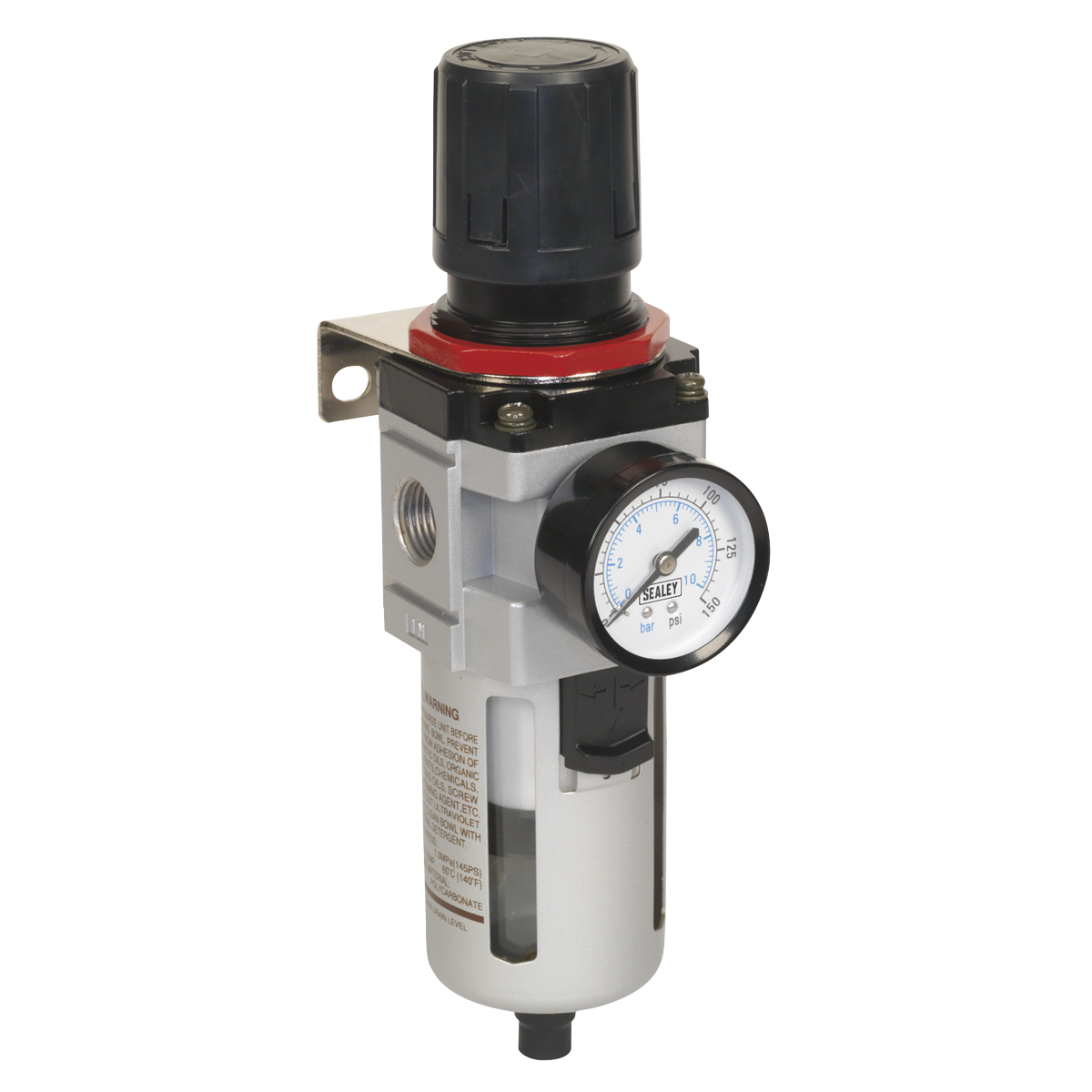 Sealey High Flow Air Filter/Regulator with Gauge SA4001FR