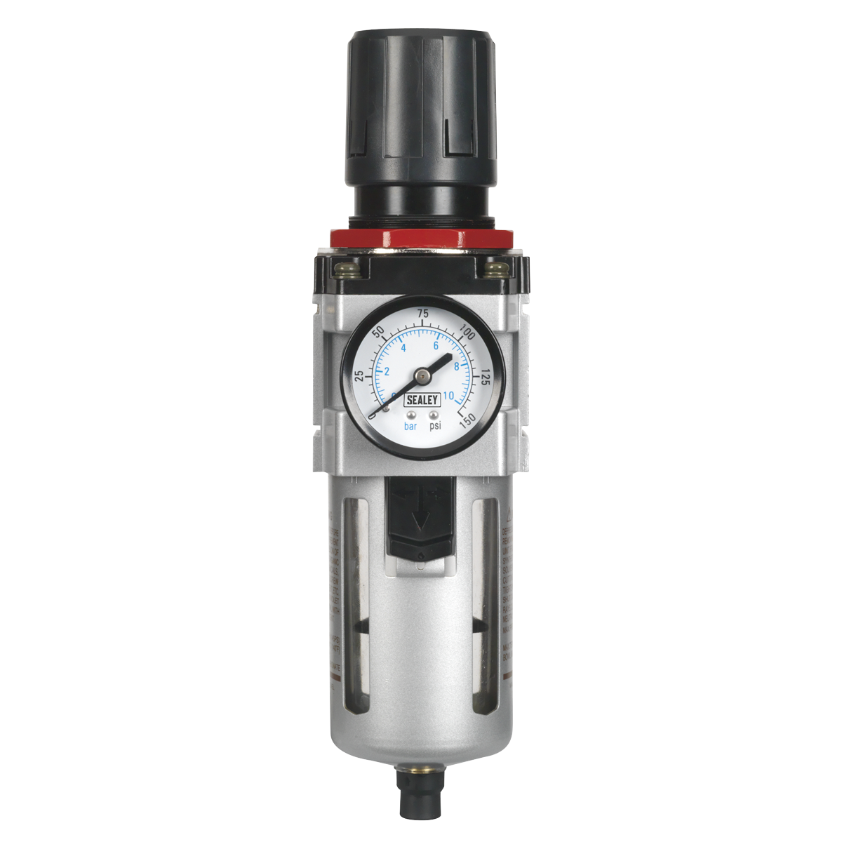 Sealey High Flow Air Filter/Regulator with Gauge SA4001FR