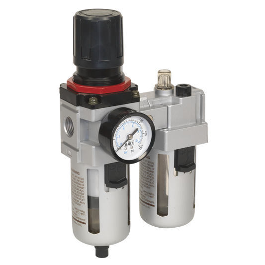 Sealey High Flow Workshop Air Filter/Regulator/Lubricator SA4001