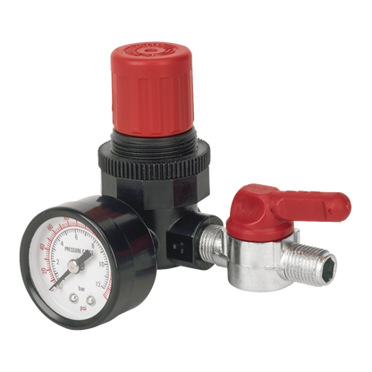 Sealey Air Regulator 1/4"BSP Female - 1/4"BSP Male SA5/RG/14