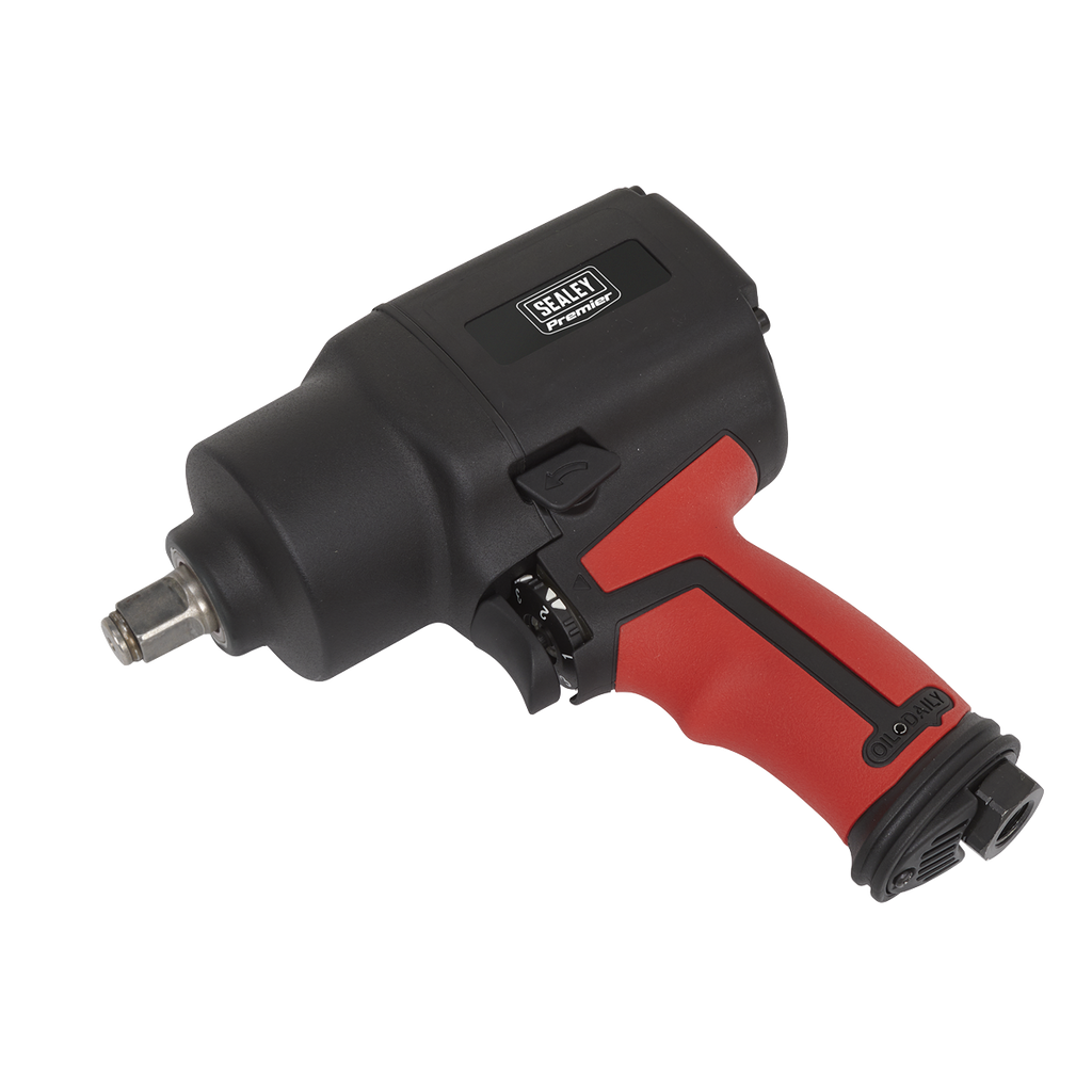 Sealey 1/2"Sq Drive Air Impact Wrench Twin Hammer SA6002