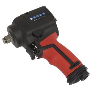 Sealey 1/2"Sq Drive Stubby Air Impact Wrench - Twin Hammer SA6002S