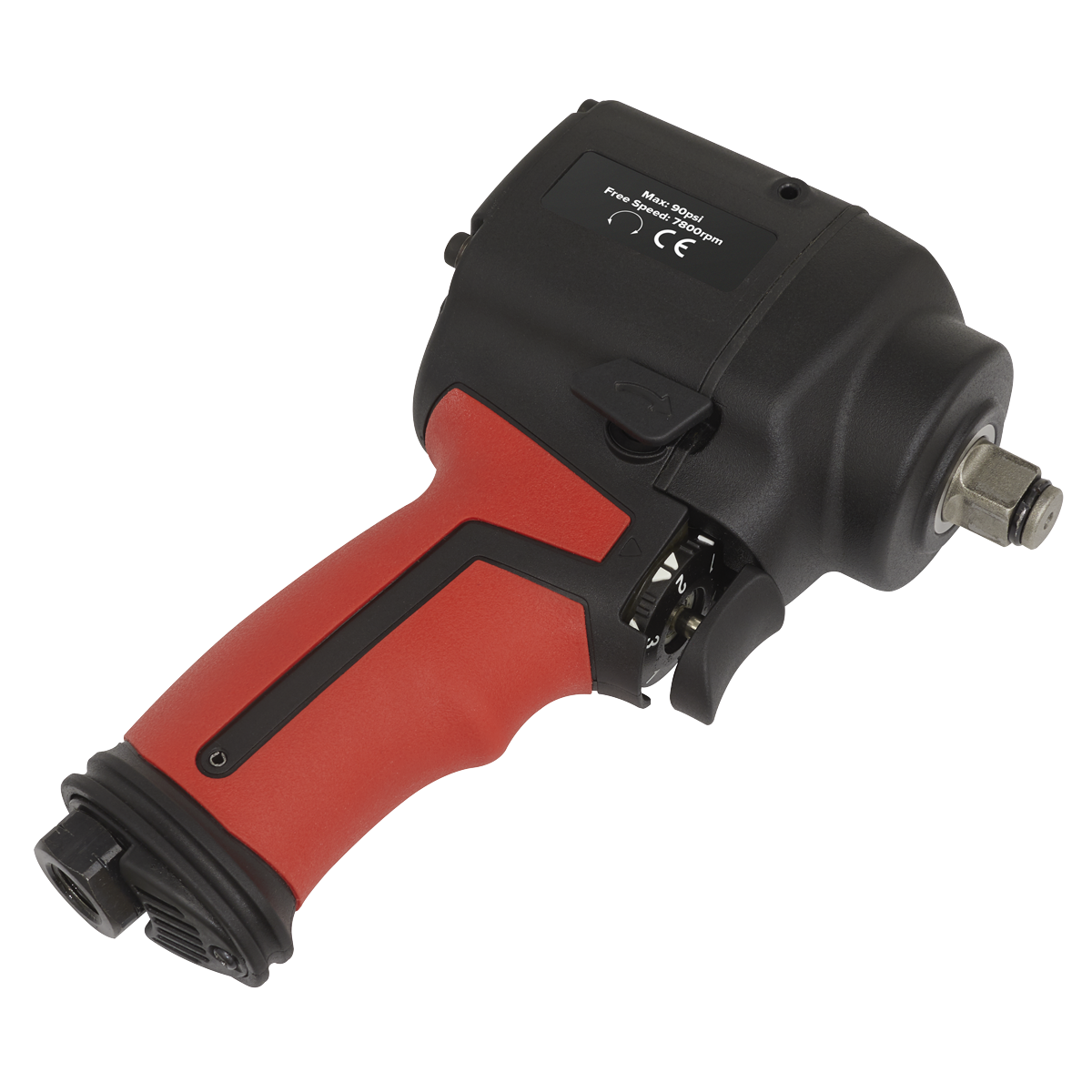 Sealey 1/2"Sq Drive Stubby Air Impact Wrench - Twin Hammer SA6002S