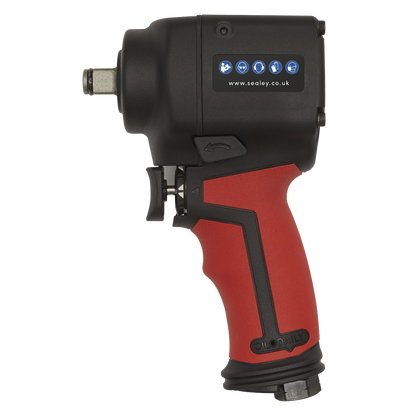 Sealey 1/2"Sq Drive Stubby Air Impact Wrench - Twin Hammer SA6002S